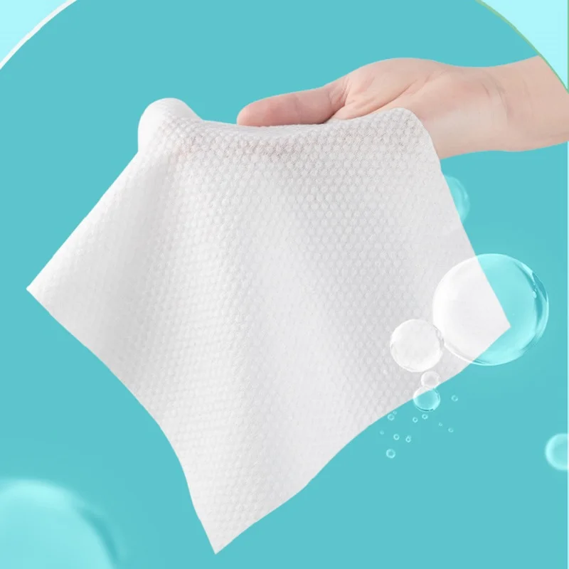100PCS Disposable Thick 100% Cotton Face Towel Make Up Soft Removing Wipes Dry Cleanser Towelettes For Skin Care - Image 3