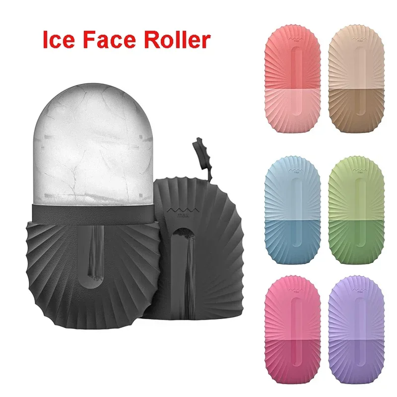 Ice Face Roller - Professional Silicone Ice Cube Facial Massage Tool for Reducing Eye Puffiness & Shrinking Pores | Beauty Skincare Essential