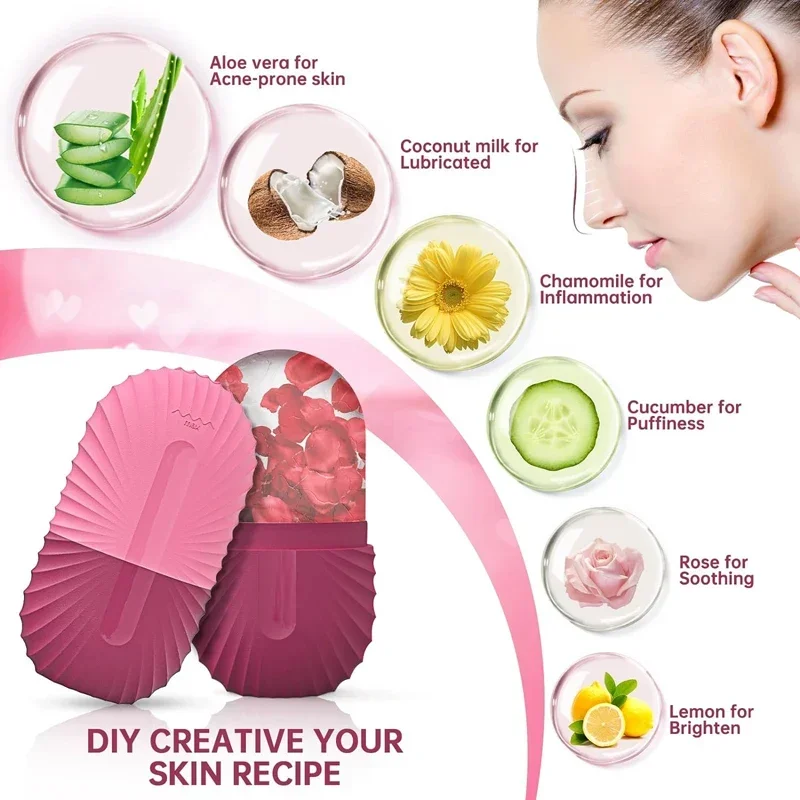 Ice Face Roller - Professional Silicone Ice Cube Facial Massage Tool for Reducing Eye Puffiness & Shrinking Pores | Beauty Skincare Essential - Image 3