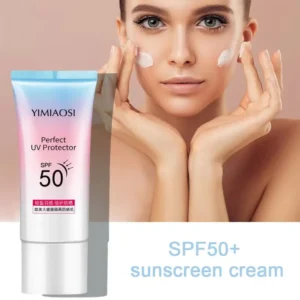 Sunscreen Cream SPF50+ Facial Moisturizer Oil-Free UV Cream Sunblock Care Waterproof Skin Lotion Lightweight Body Moisturiz K2I8