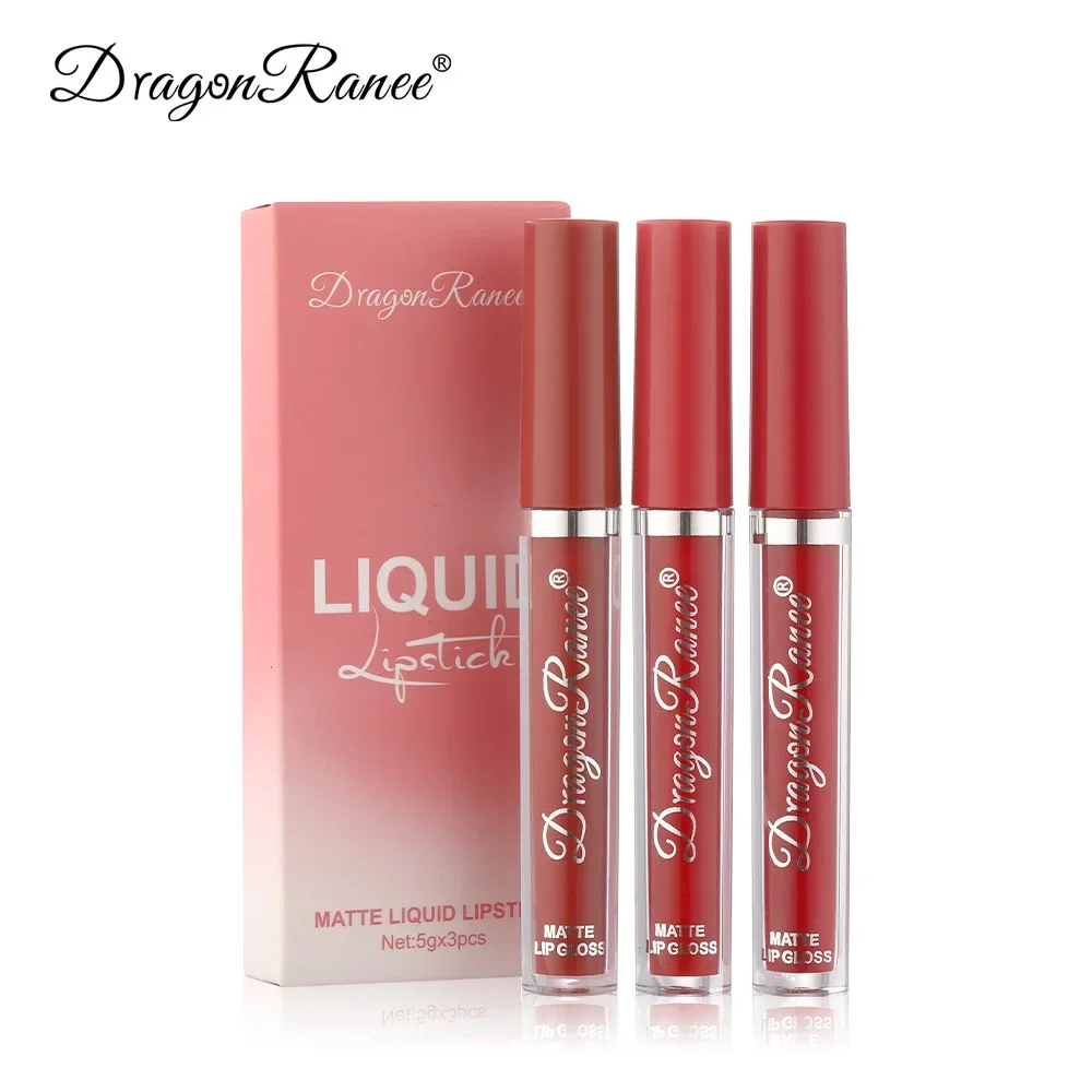 3 PCS Liquid Lipsticks Set Long Lasting Make Up For Women Korean Beauty Cosmetics Matte Lipsticks Waterproof Long lasting - Image 5