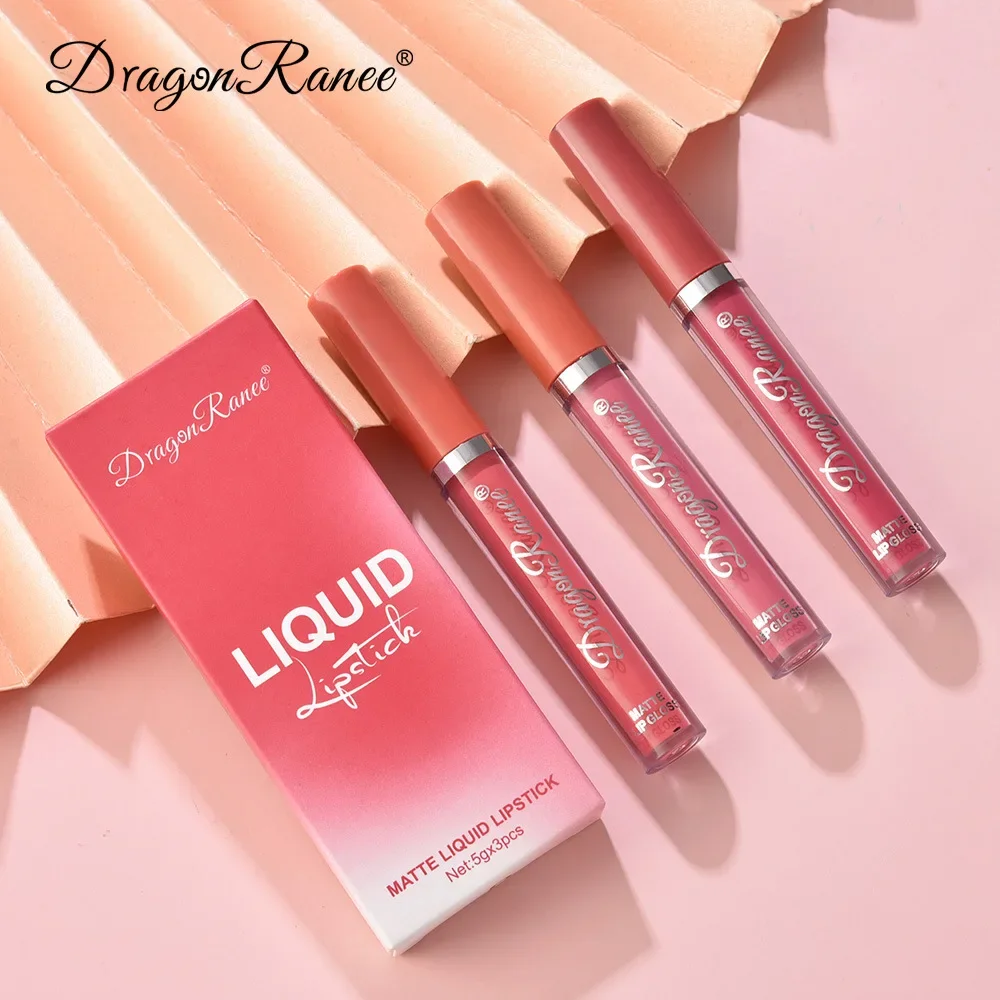 3 PCS Liquid Lipsticks Set Long Lasting Make Up For Women Korean Beauty Cosmetics Matte Lipsticks Waterproof Long lasting - Image 3